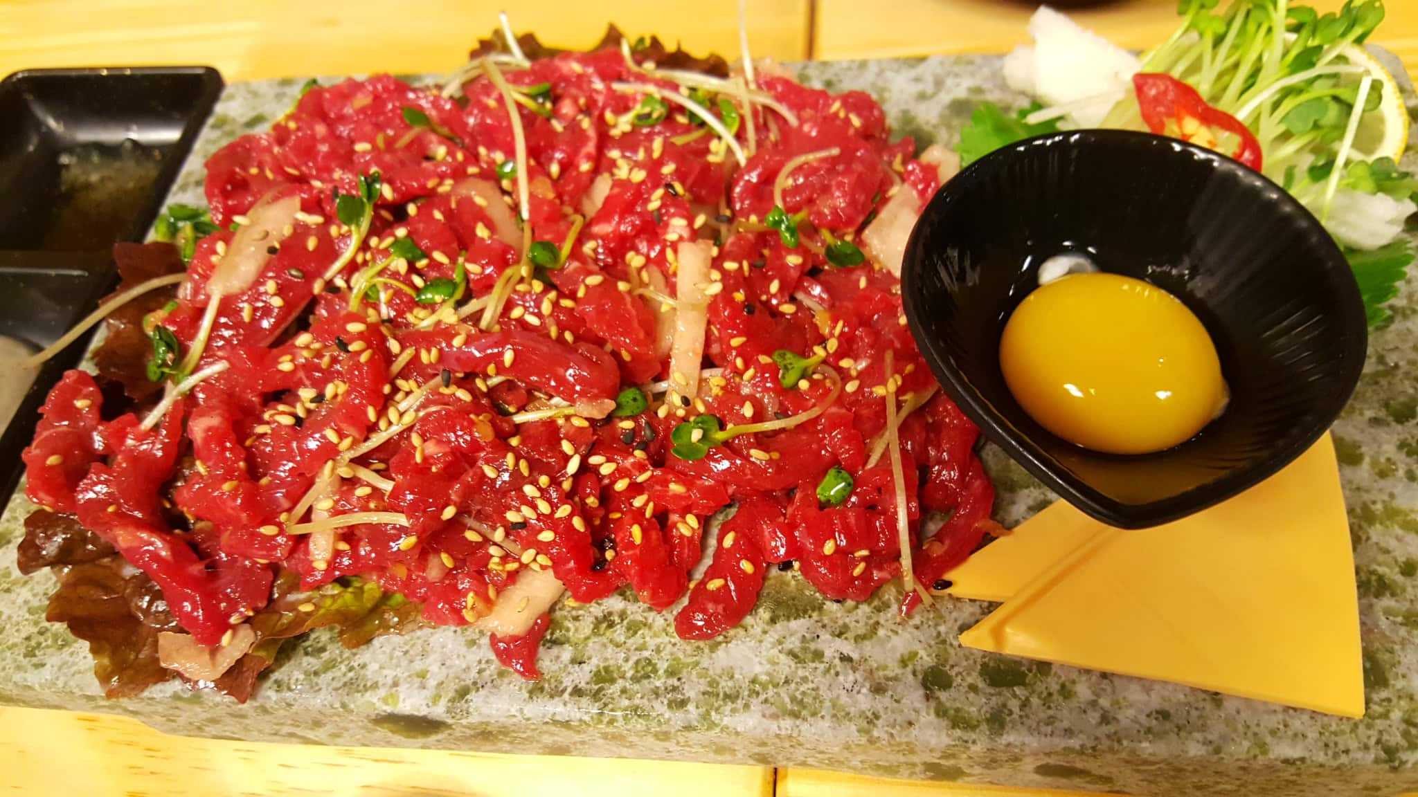 Will you try seasoned raw beef?