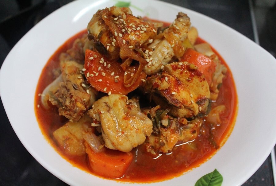 Heating up the day with dakbokkeumtang